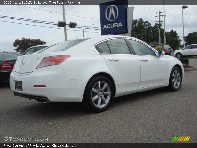 Bellanova White Pearl / Parchment 2012 Acura TL 3.5