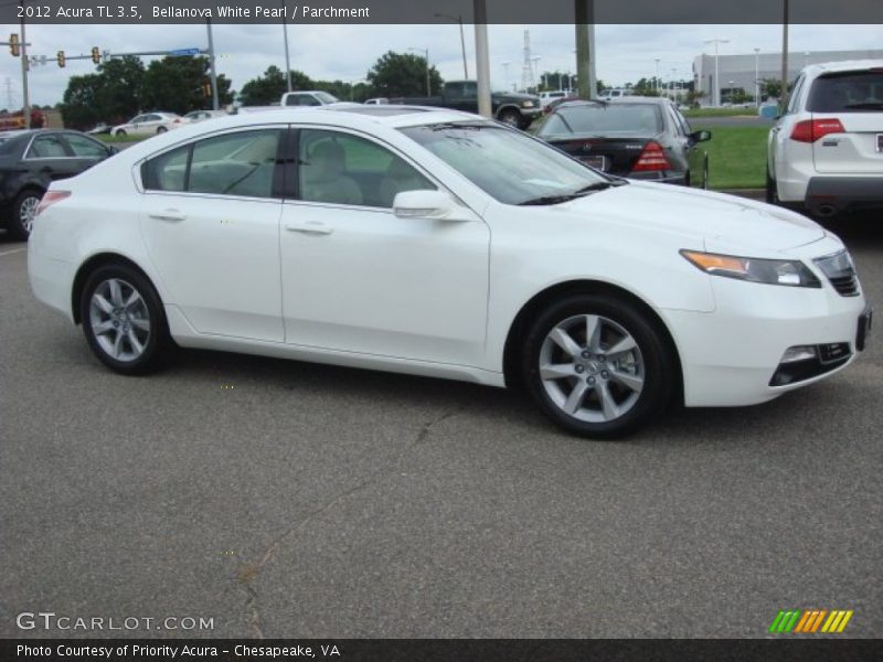 Bellanova White Pearl / Parchment 2012 Acura TL 3.5