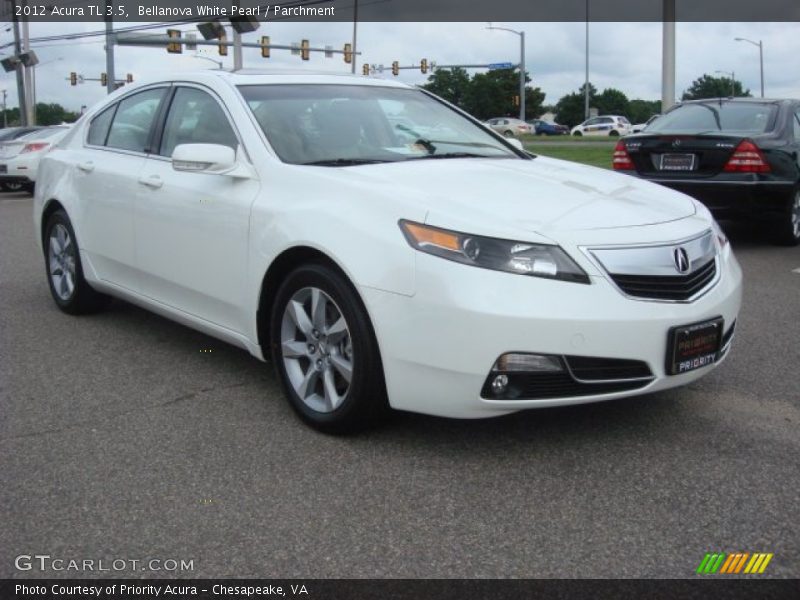 Bellanova White Pearl / Parchment 2012 Acura TL 3.5