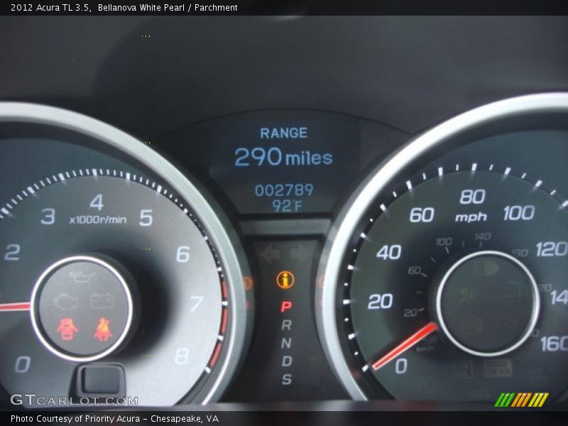 Bellanova White Pearl / Parchment 2012 Acura TL 3.5