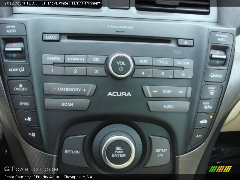 Bellanova White Pearl / Parchment 2012 Acura TL 3.5