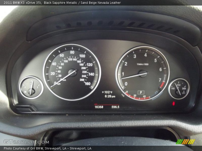 Black Sapphire Metallic / Sand Beige Nevada Leather 2011 BMW X3 xDrive 35i