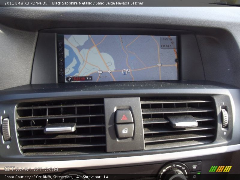Black Sapphire Metallic / Sand Beige Nevada Leather 2011 BMW X3 xDrive 35i