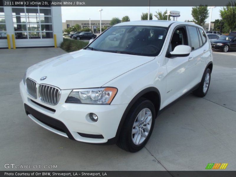 Alpine White / Black 2011 BMW X3 xDrive 28i
