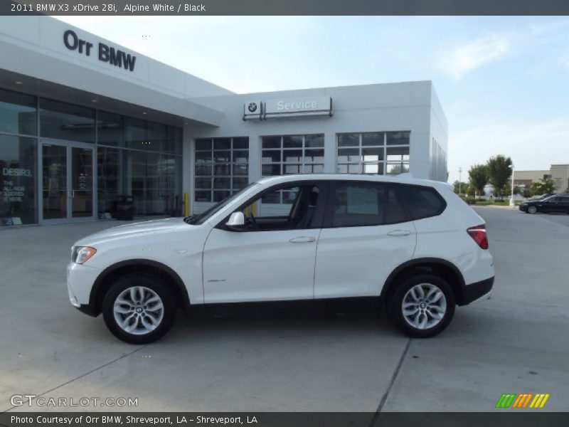 Alpine White / Black 2011 BMW X3 xDrive 28i