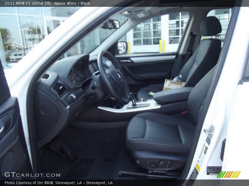 Alpine White / Black 2011 BMW X3 xDrive 28i