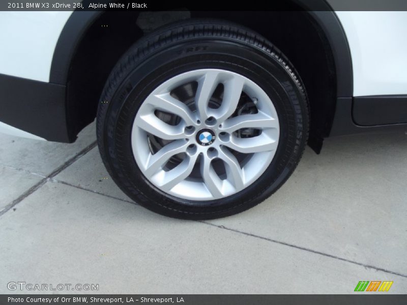 Alpine White / Black 2011 BMW X3 xDrive 28i