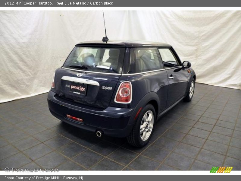 Reef Blue Metallic / Carbon Black 2012 Mini Cooper Hardtop