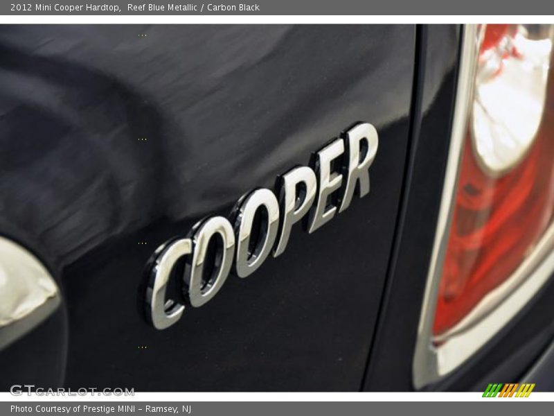 Reef Blue Metallic / Carbon Black 2012 Mini Cooper Hardtop