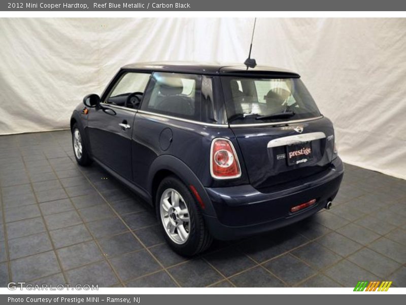 Reef Blue Metallic / Carbon Black 2012 Mini Cooper Hardtop
