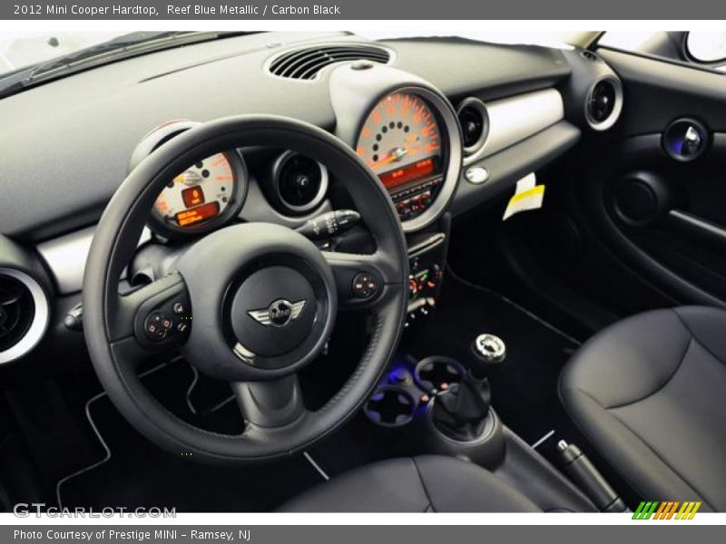 Reef Blue Metallic / Carbon Black 2012 Mini Cooper Hardtop