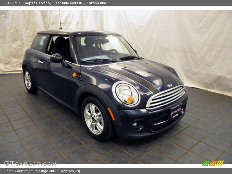 Reef Blue Metallic / Carbon Black 2012 Mini Cooper Hardtop