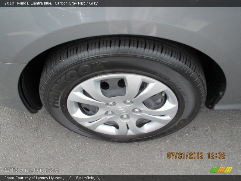 Carbon Gray Mist / Gray 2010 Hyundai Elantra Blue