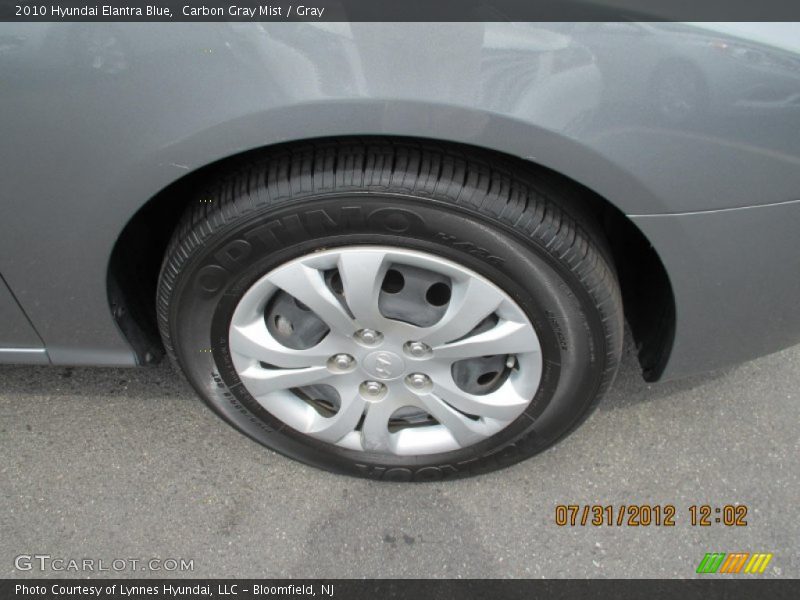 Carbon Gray Mist / Gray 2010 Hyundai Elantra Blue