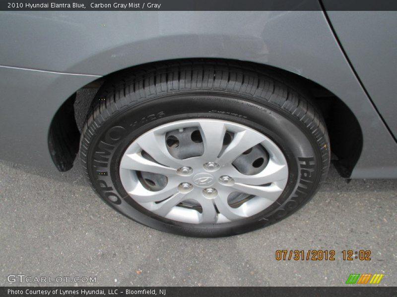 Carbon Gray Mist / Gray 2010 Hyundai Elantra Blue