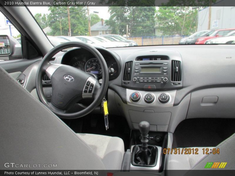 Carbon Gray Mist / Gray 2010 Hyundai Elantra Blue