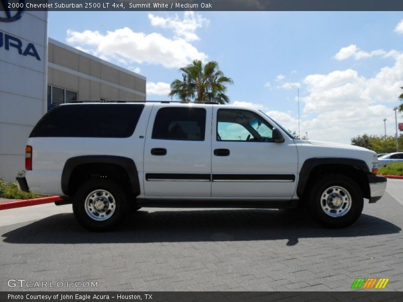 Summit White / Medium Oak 2000 Chevrolet Suburban 2500 LT 4x4
