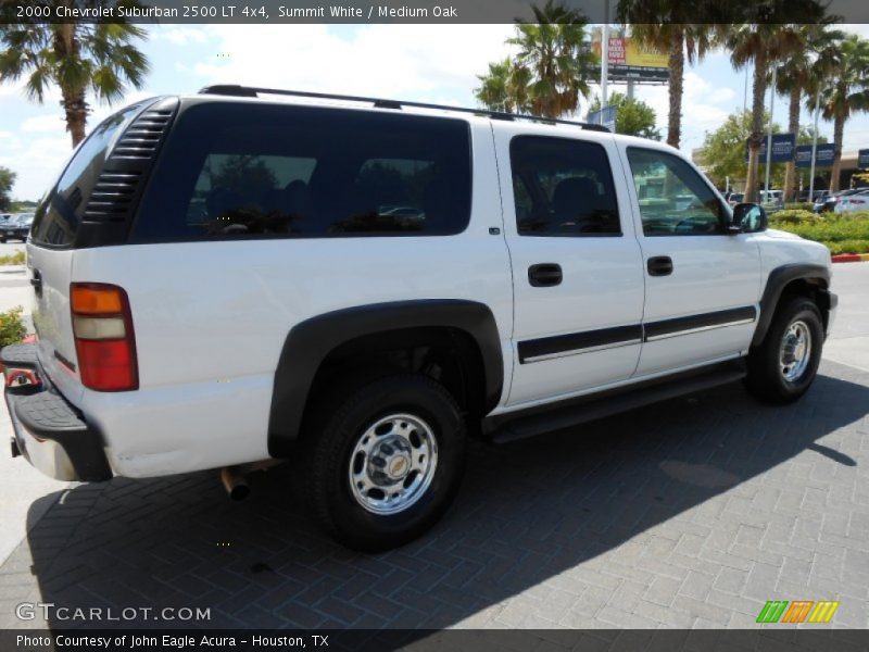 Summit White / Medium Oak 2000 Chevrolet Suburban 2500 LT 4x4