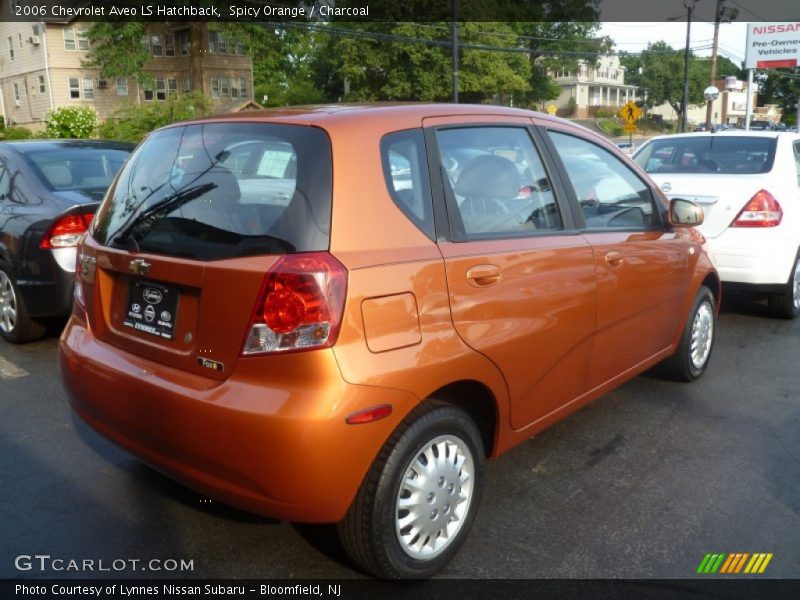Spicy Orange / Charcoal 2006 Chevrolet Aveo LS Hatchback