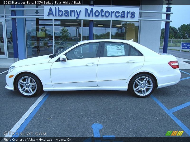 Polar White / Black 2013 Mercedes-Benz E 350 Sedan