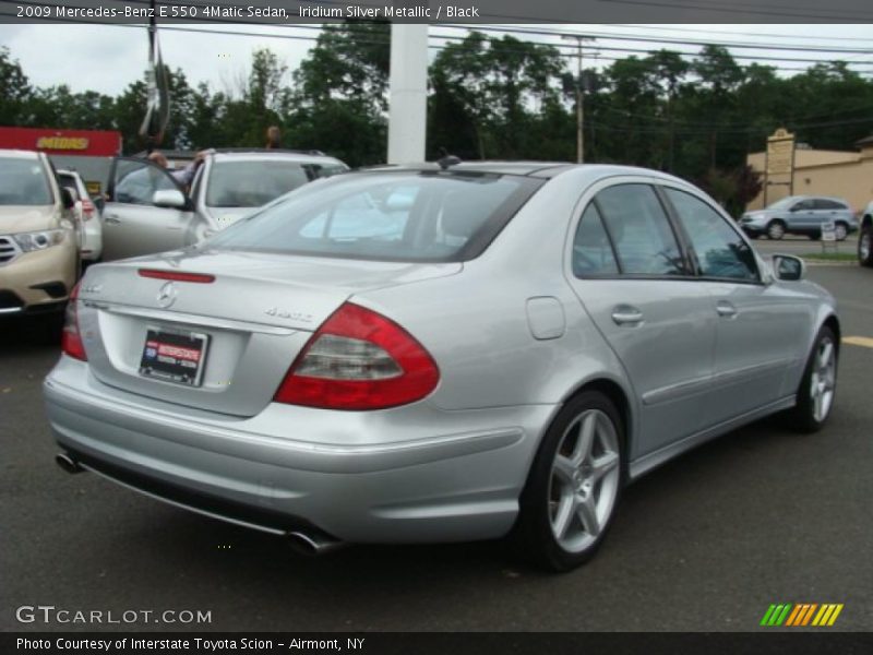 Iridium Silver Metallic / Black 2009 Mercedes-Benz E 550 4Matic Sedan