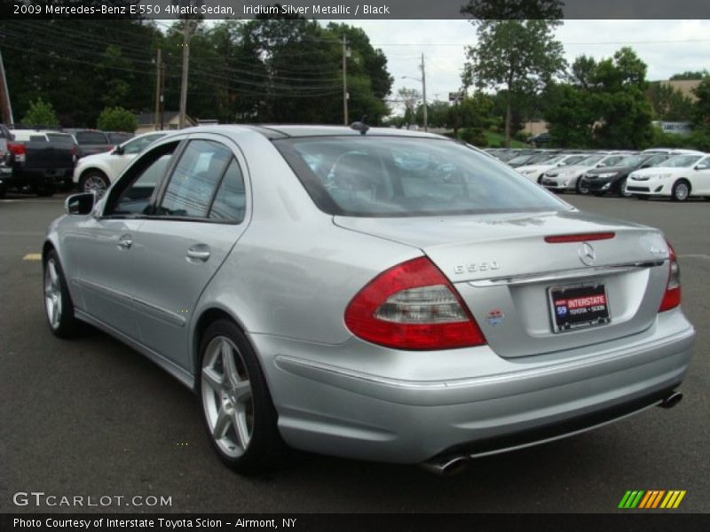 Iridium Silver Metallic / Black 2009 Mercedes-Benz E 550 4Matic Sedan