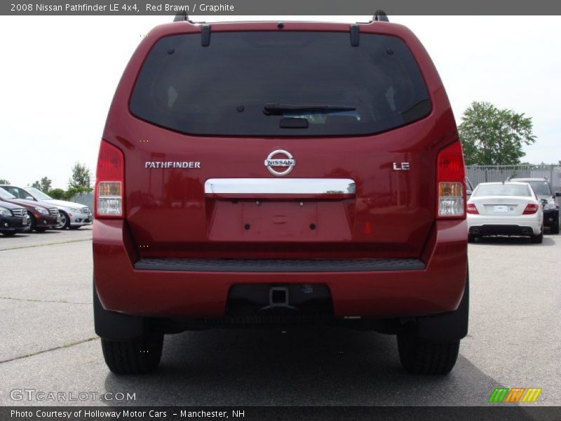 Red Brawn / Graphite 2008 Nissan Pathfinder LE 4x4