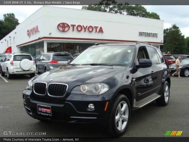 Monaco Blue Metallic / Sand Beige 2008 BMW X5 3.0si