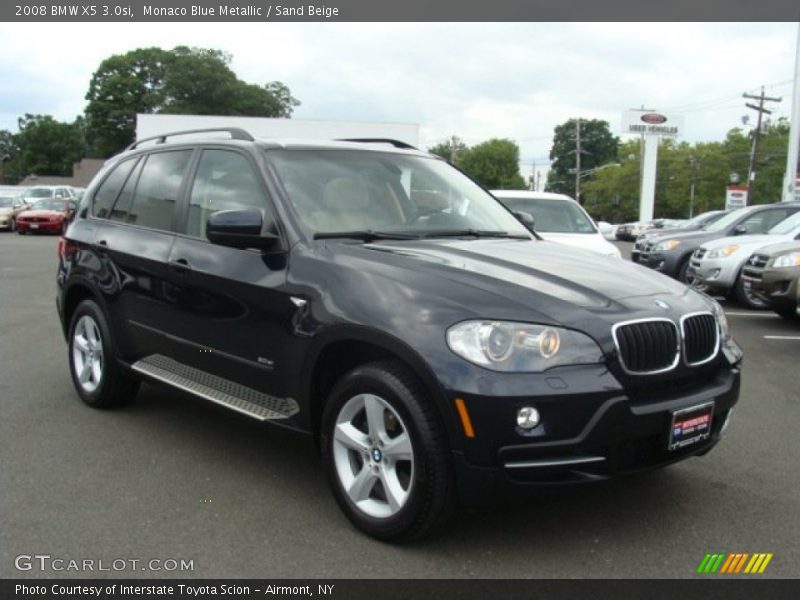 Monaco Blue Metallic / Sand Beige 2008 BMW X5 3.0si