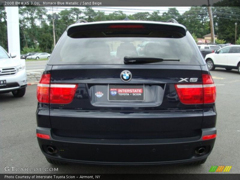 Monaco Blue Metallic / Sand Beige 2008 BMW X5 3.0si