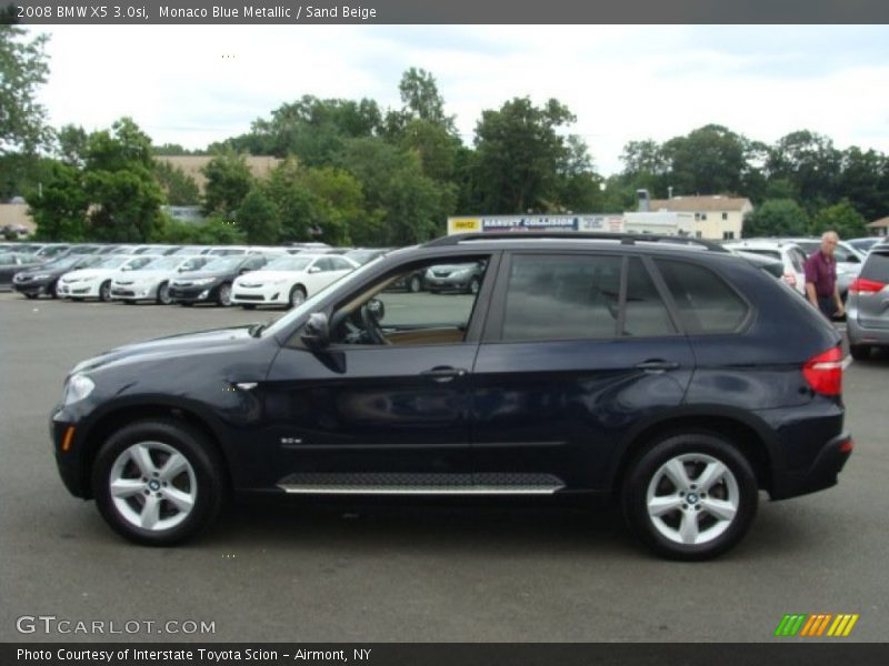 Monaco Blue Metallic / Sand Beige 2008 BMW X5 3.0si