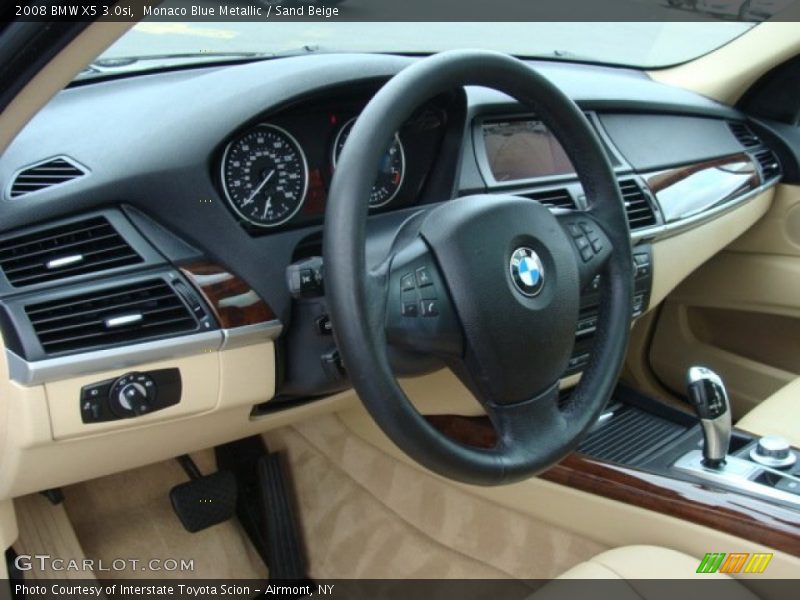 Monaco Blue Metallic / Sand Beige 2008 BMW X5 3.0si