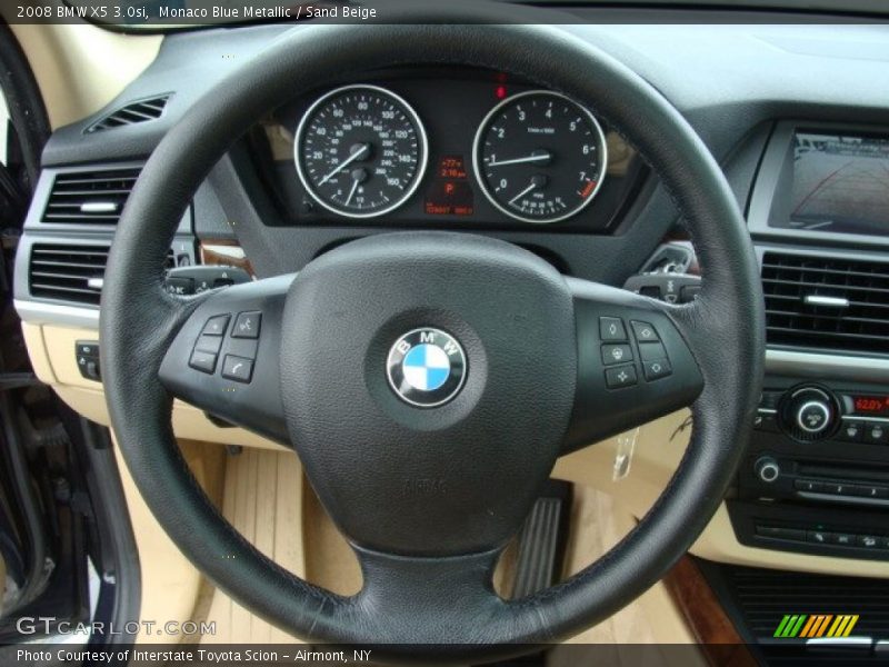 Monaco Blue Metallic / Sand Beige 2008 BMW X5 3.0si