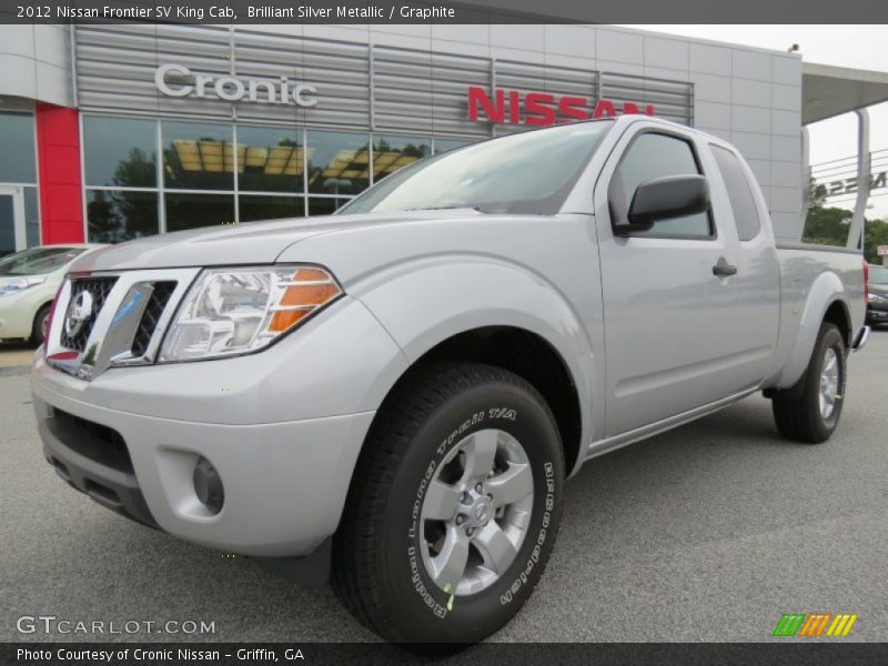 Brilliant Silver Metallic / Graphite 2012 Nissan Frontier SV King Cab