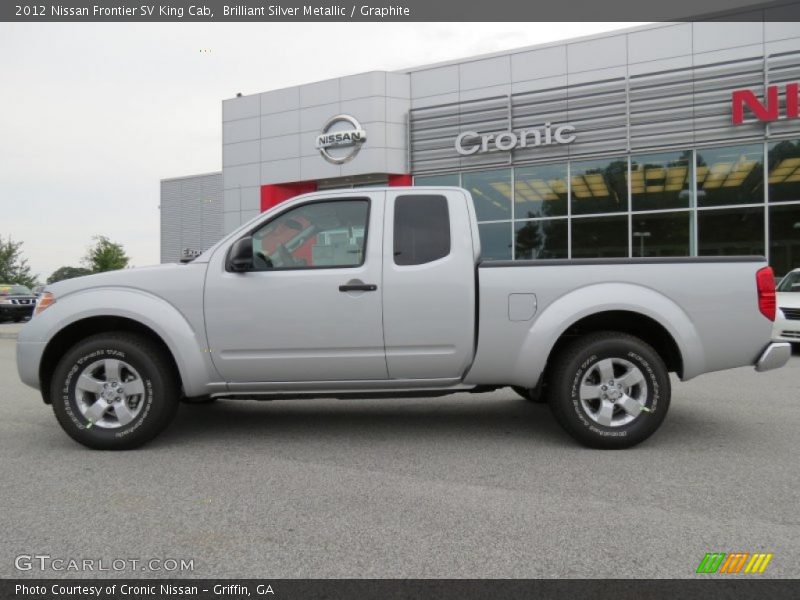 Brilliant Silver Metallic / Graphite 2012 Nissan Frontier SV King Cab