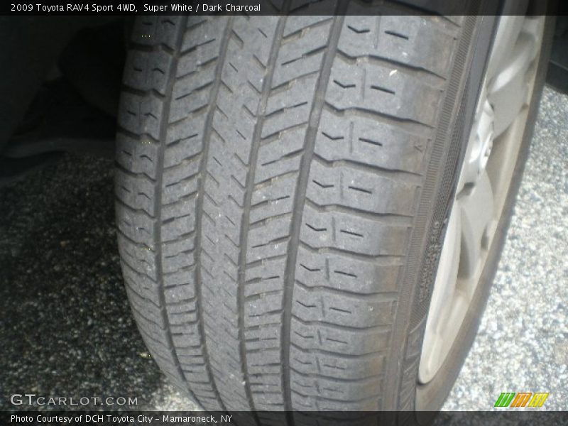 Super White / Dark Charcoal 2009 Toyota RAV4 Sport 4WD