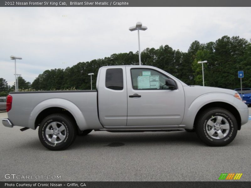 Brilliant Silver Metallic / Graphite 2012 Nissan Frontier SV King Cab