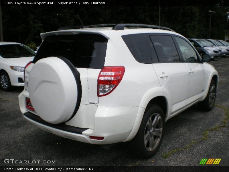 Super White / Dark Charcoal 2009 Toyota RAV4 Sport 4WD
