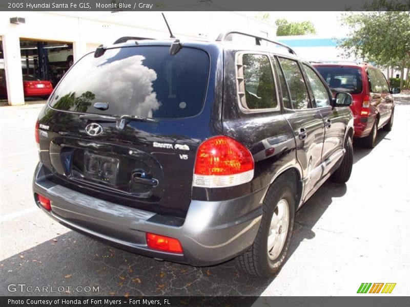 Moonlit Blue / Gray 2005 Hyundai Santa Fe GLS