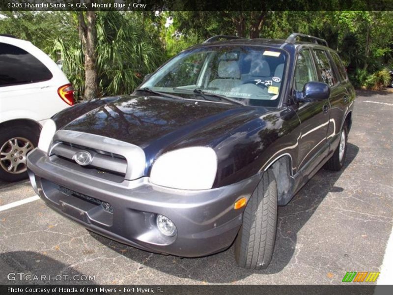Moonlit Blue / Gray 2005 Hyundai Santa Fe GLS