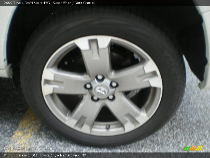 Super White / Dark Charcoal 2009 Toyota RAV4 Sport 4WD