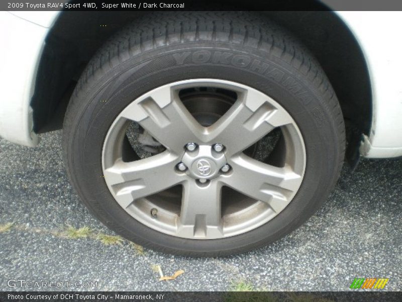 Super White / Dark Charcoal 2009 Toyota RAV4 Sport 4WD