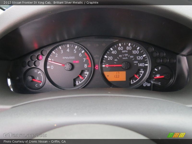 Brilliant Silver Metallic / Graphite 2012 Nissan Frontier SV King Cab