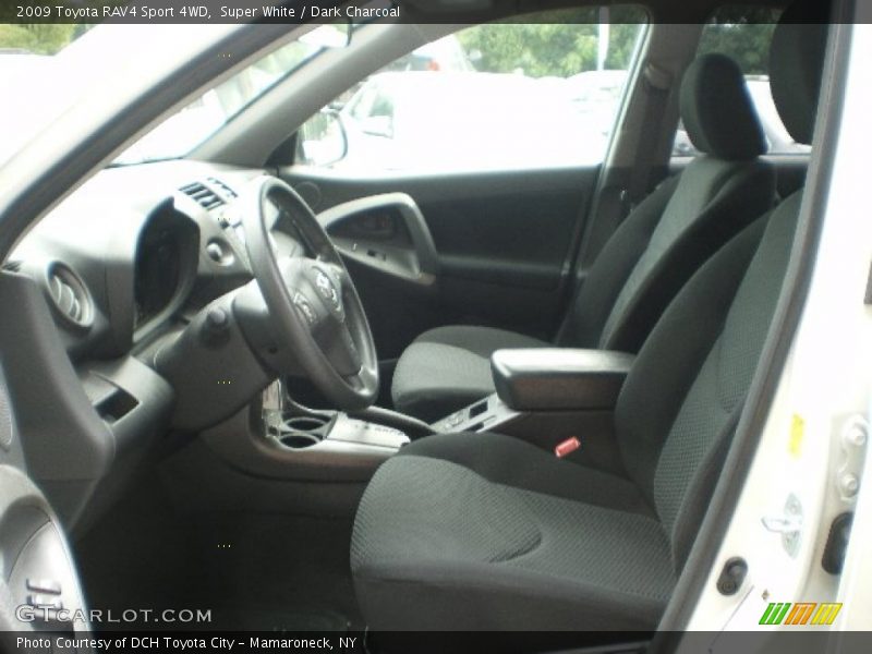 Super White / Dark Charcoal 2009 Toyota RAV4 Sport 4WD