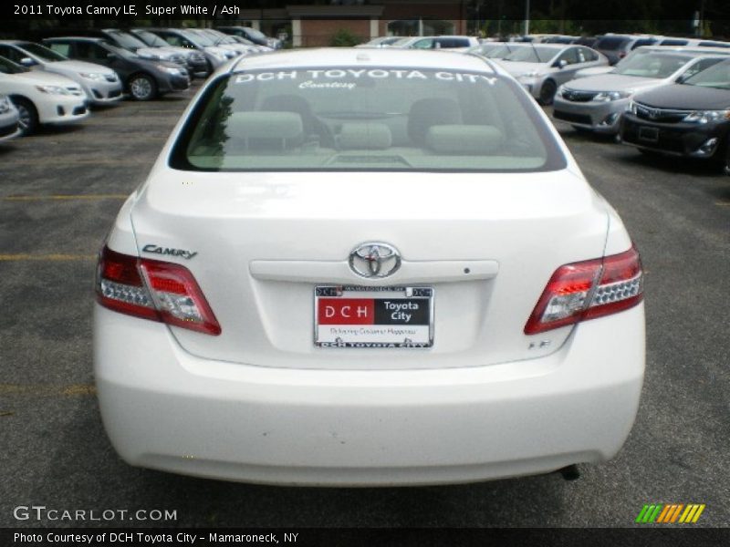 Super White / Ash 2011 Toyota Camry LE