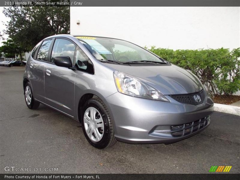 Storm Silver Metallic / Gray 2010 Honda Fit