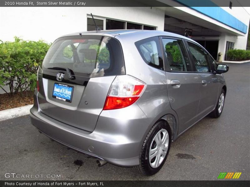 Storm Silver Metallic / Gray 2010 Honda Fit