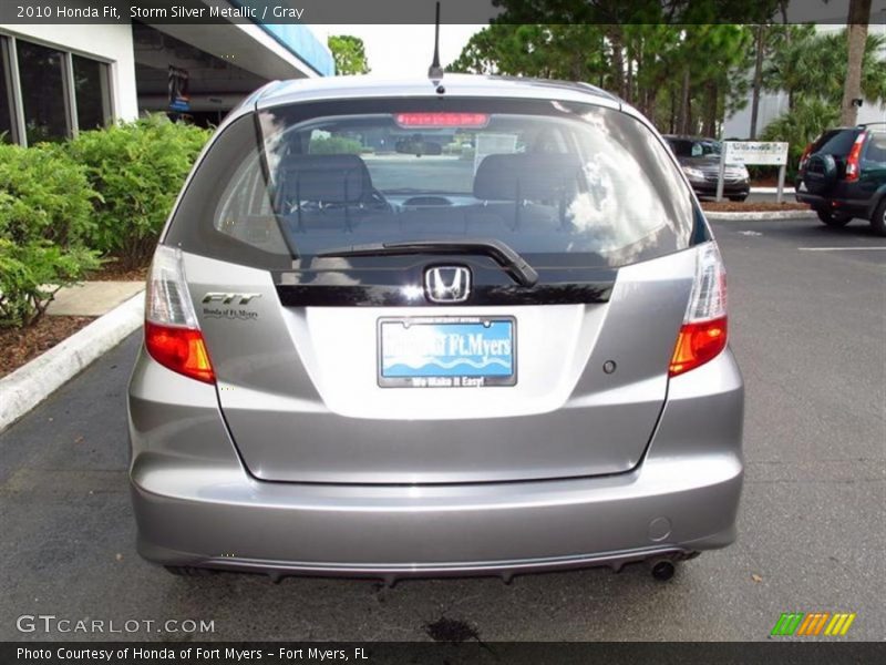 Storm Silver Metallic / Gray 2010 Honda Fit