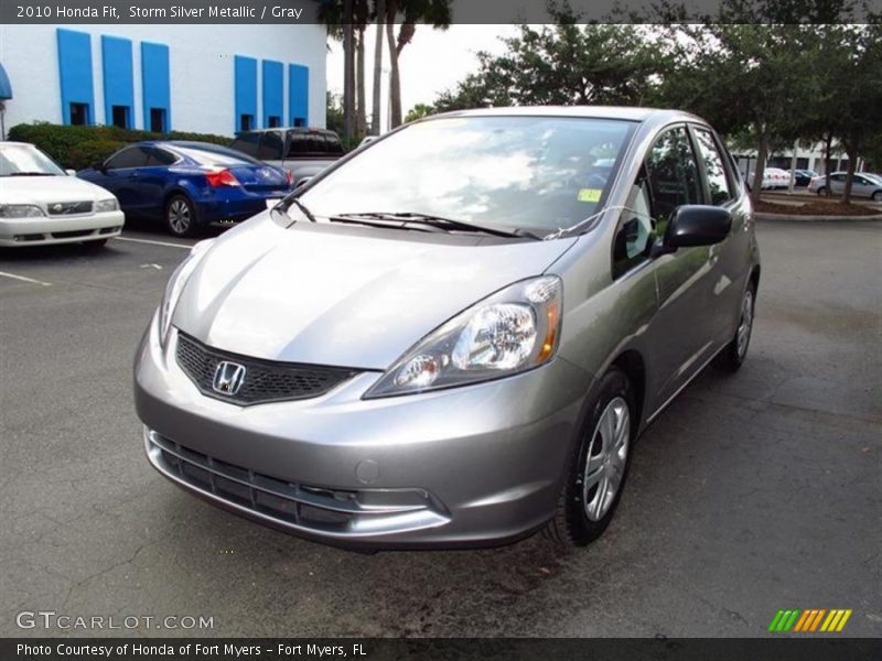 Storm Silver Metallic / Gray 2010 Honda Fit