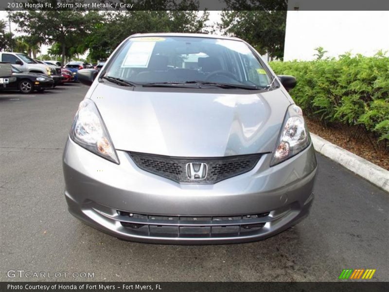 Storm Silver Metallic / Gray 2010 Honda Fit
